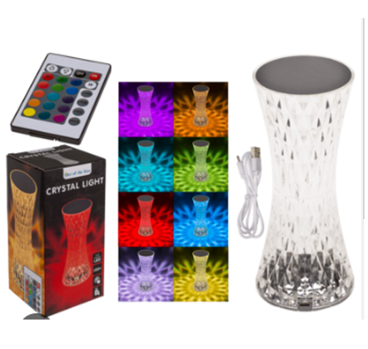 Φωτιστικό LED αλαγης χρωμάτων,αισθητήρα touch και remote control