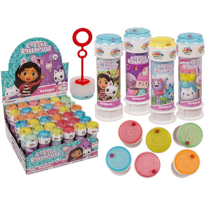 Σαπουνόφουσκες με παζλ, Gabby's Dollhouse, 60 ml, 36/display