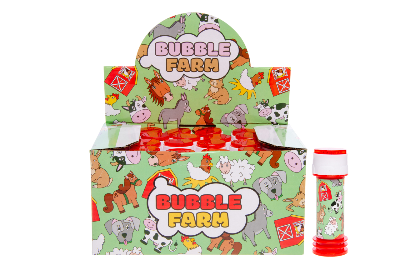 Σαπουνόφουσκες 30Ml, Farm Animals Box 24 Τεμ 9X3Cm