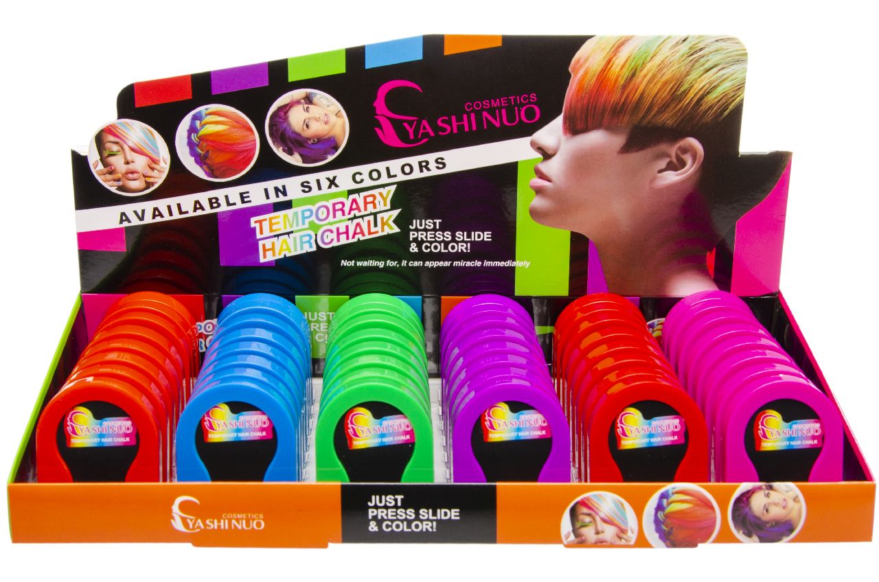 6ASS COL HAIRCHALK BOX 48 ΤΕΜ 5,5X4X1CM