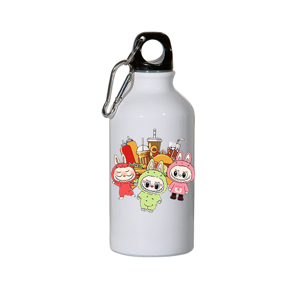 Μπουκάλι με μαύρο καπάκι 600ml Λα Τερας 4